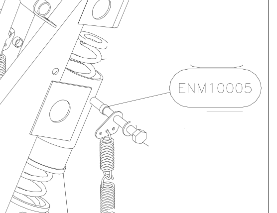 ENM10005 – Cabin floor side tube (Hanuman) spare part diagram