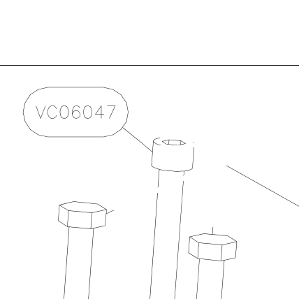 VC06047 – Cabin floor side tube (Hanuman) spare part diagram