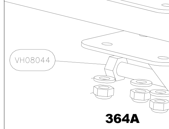 VH08044 – Cabin floor side tube (Hanuman) spare part diagram