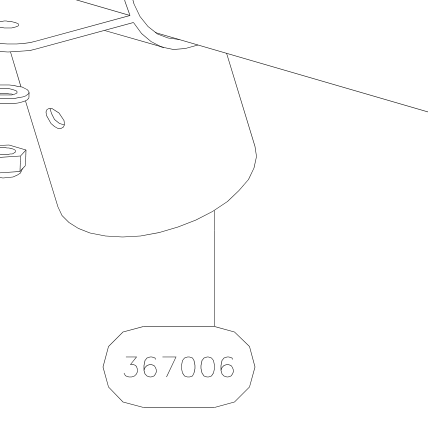 367006 – Cabin top front tube (Hanuman) spare part diagram