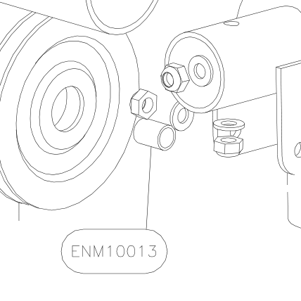 ENM10013 – Cabin top front tube (Hanuman) spare part diagram
