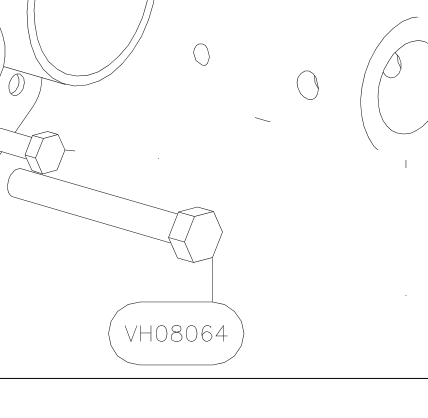 VH08064 – Cabin top front tube (Hanuman) spare part diagram