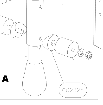 CO2325 – Flap control handle (Hanuman) spare part diagram