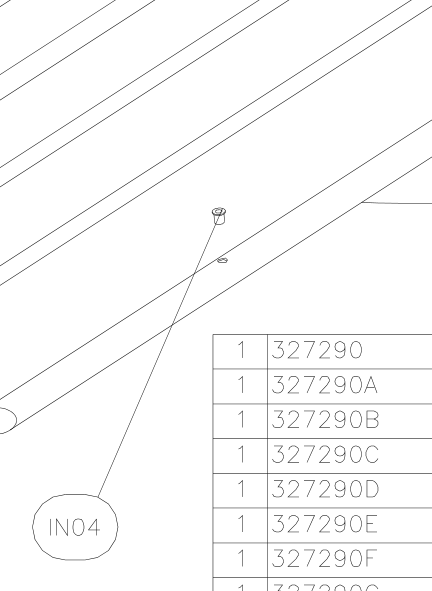 IN04 – Cabin top rear tube (Hanuman) spare part diagram