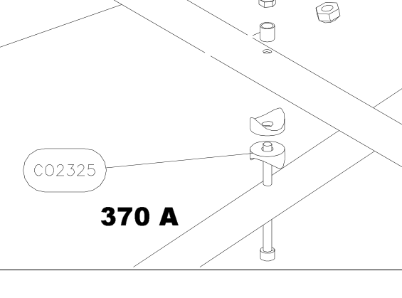 CO2325 – Cabin top diagonal and side tubes (Hanuman) spare part diagram