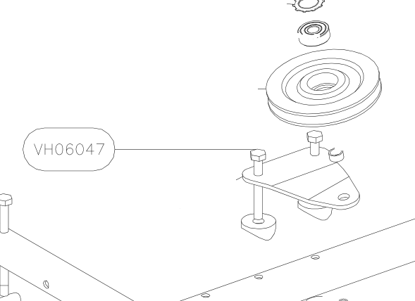 VH06047 – Cabin top diagonal and side tubes (Hanuman) spare part diagram
