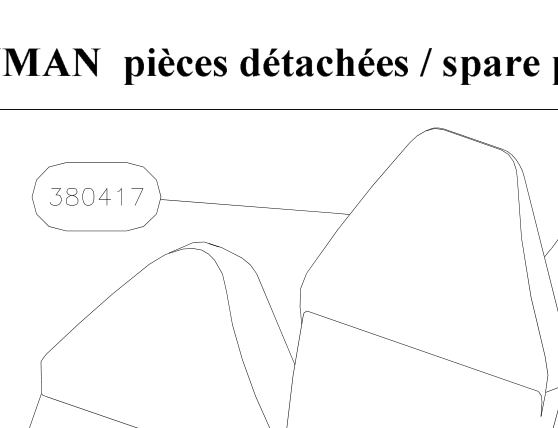 380417 – Seats (Hanuman) spare part diagram