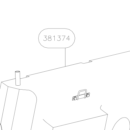381374 – Fuel tank (Hanuman) spare part diagram