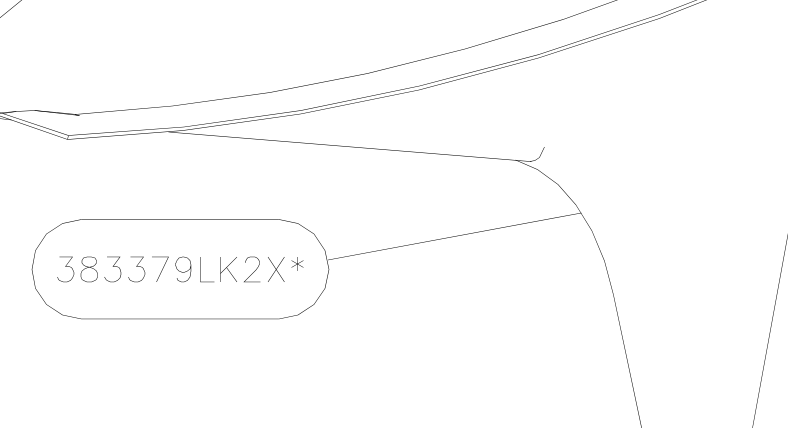 383379LK2 – Pod rear top side (Hanuman) spare part diagram