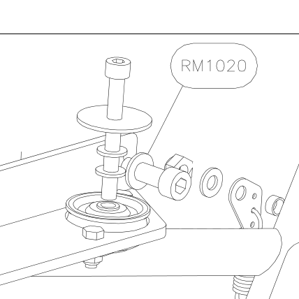 RM1020 – Main axle (X-Air) spare part diagram