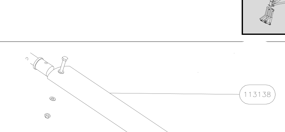 113138 – Main gear leg (X-Air) spare part diagram