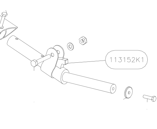 113152K1 – Main gear leg (X-Air) spare part diagram