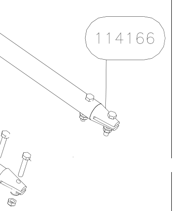 114166 – Tension leg tube (X-Air) spare part diagram