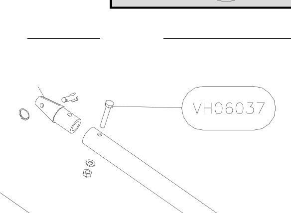VH06037 – Tension leg tube (X-Air) spare part diagram