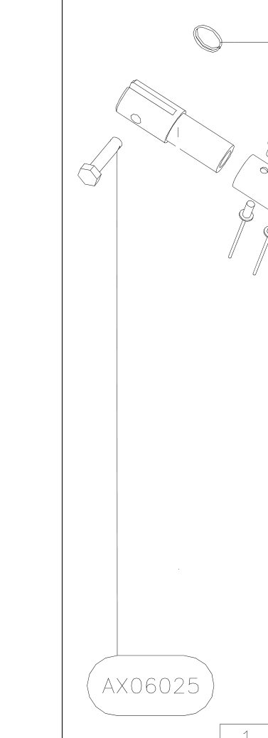 AX06025 – Long jury struts (X-Air) spare part diagram