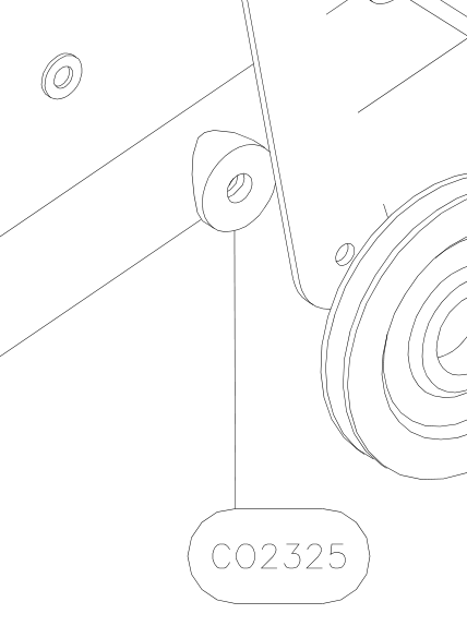 CO2325 – Elevator tube front part (X-Air) spare part diagram
