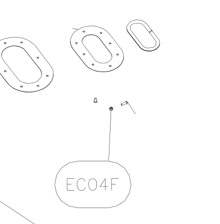 EC04F – Elevator tube front part (X-Air) spare part diagram