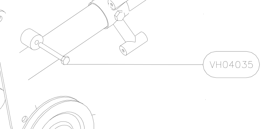 VH04035 – Elevator tube front part (X-Air) spare part diagram