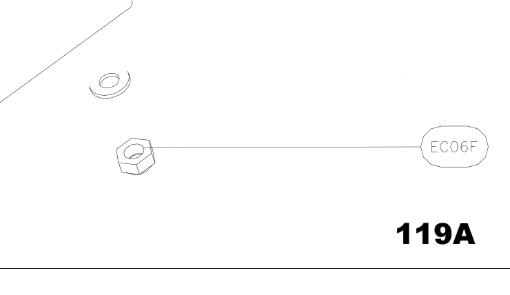 EC06F – Fin trailing edge (X-Air) spare part diagram