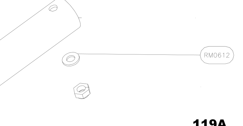 RM0612 – Fin trailing edge (X-Air) spare part diagram