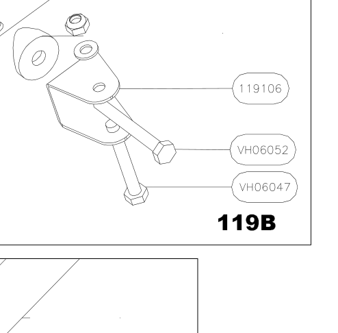 VH06047 – Fin trailing edge (X-Air) spare part diagram