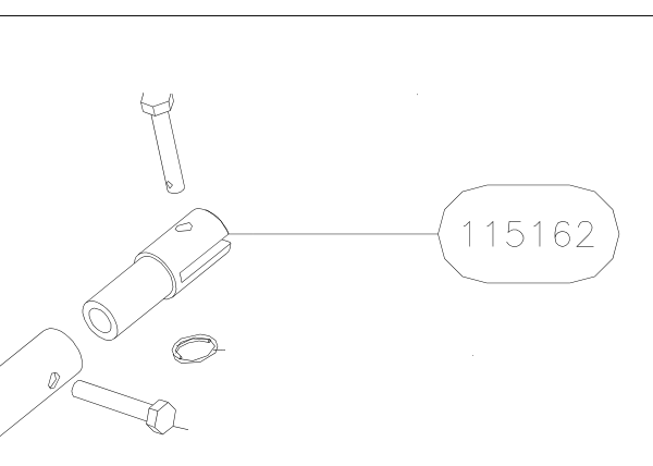 115162 – Stabilizer struts (X-Air) spare part diagram
