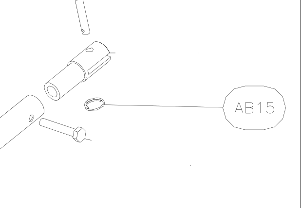 AB15 – Stabilizer struts (X-Air) spare part diagram