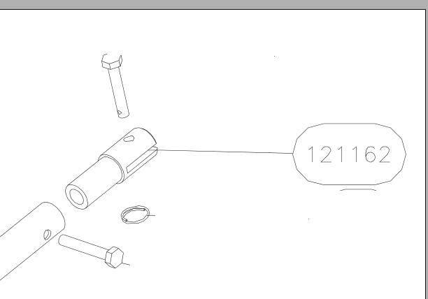 121162 – Stabilizer struts (X-Air) spare part diagram