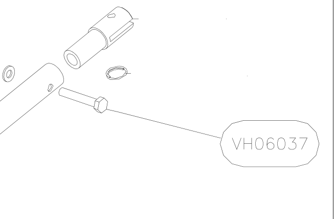 VH06037 – Stabilizer struts (X-Air) spare part diagram