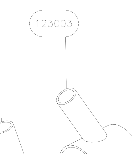 123003 – Fuselage fittings set (X-Air) spare part diagram