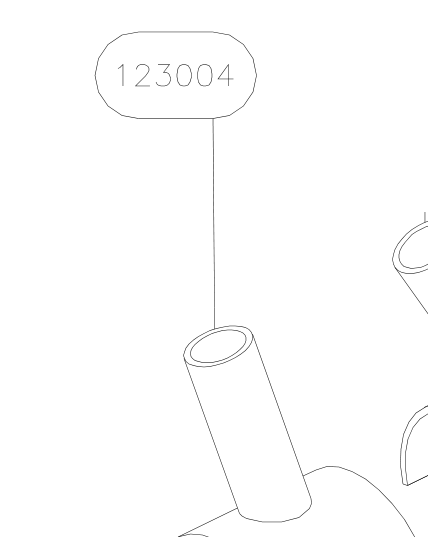 123004 – Fuselage fittings set (X-Air) spare part diagram