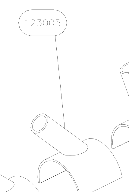 123005 – Fuselage fittings set (X-Air) spare part diagram