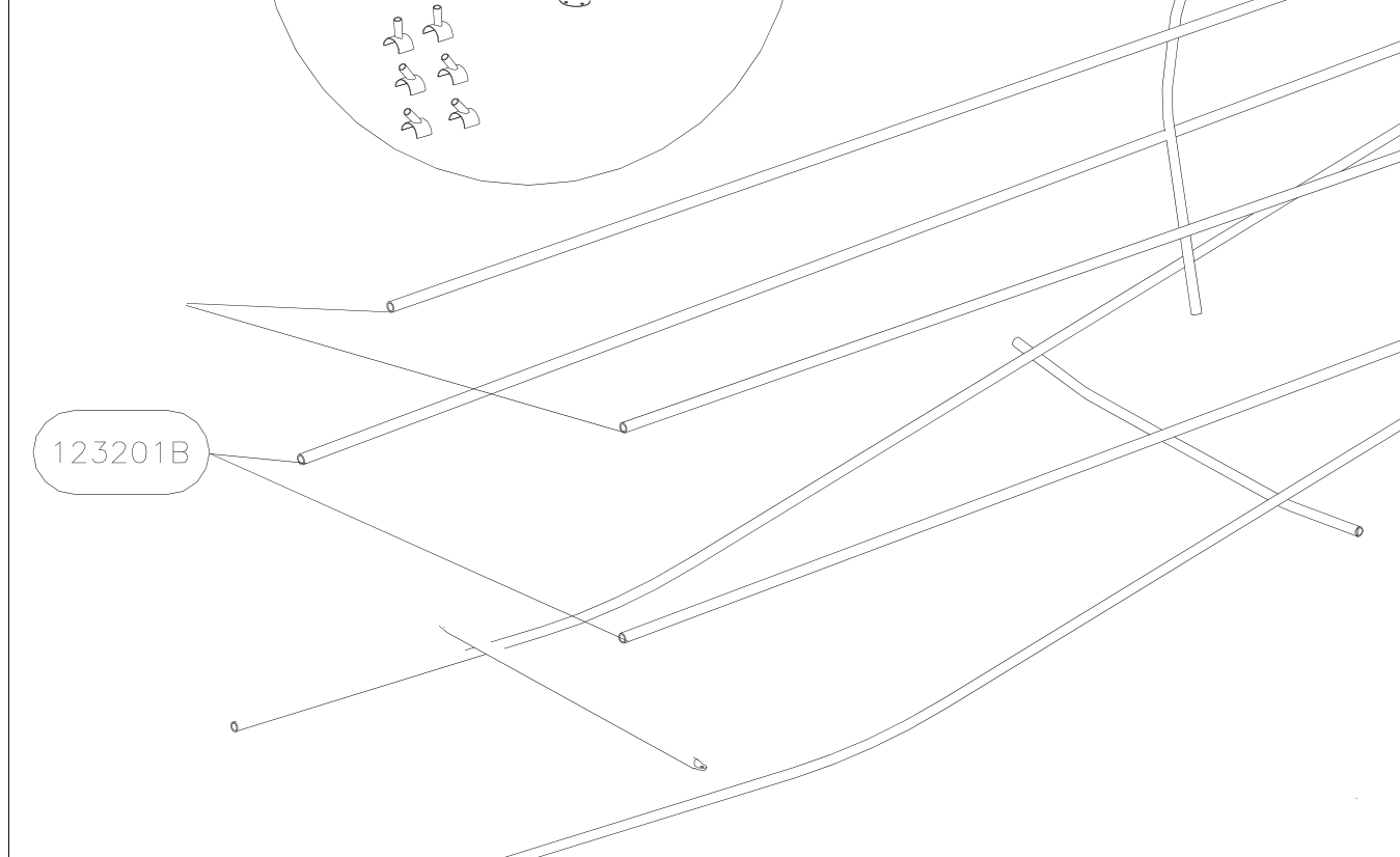 123201B – Fuselage fittings set (X-Air) spare part diagram