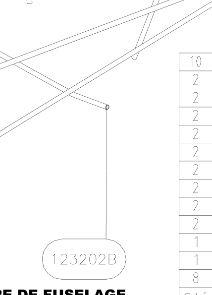 123202B – Fuselage fittings set (X-Air) spare part diagram