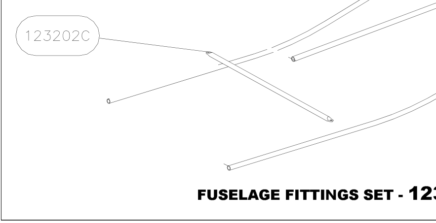 123202C – Fuselage fittings set (X-Air) spare part diagram