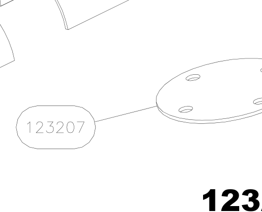 123207 – Fuselage fittings set (X-Air) spare part diagram