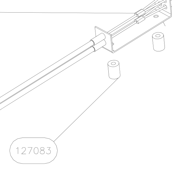 127083 – Throttle and choke assembly (X-Air) spare part diagram