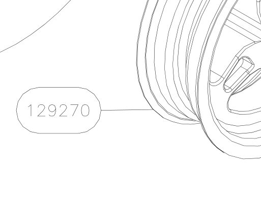 129270 – Front wheel (X-Air) spare part diagram