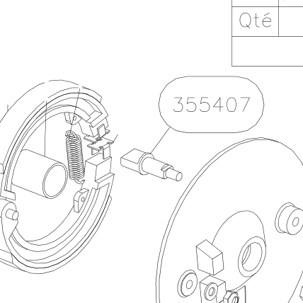 355407 – Rear wheels (X-Air) spare part diagram