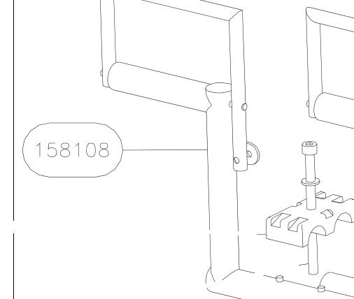 158108 – Rudder pedals (X-Air) spare part diagram
