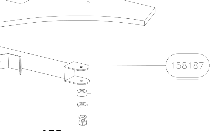 158187 – Rudder pedals (X-Air) spare part diagram