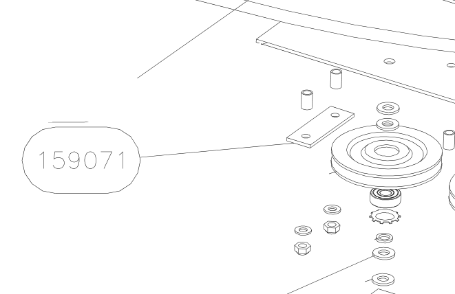 159071 – Control sticks (X-Air) spare part diagram