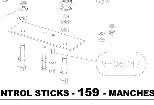 VH06047 – Control sticks (X-Air) spare part diagram
