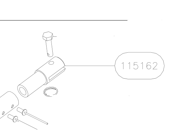 115162 – Central jury struts (X-Air) spare part diagram