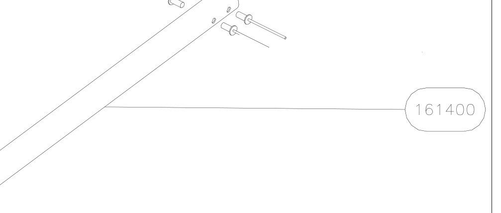 161400 – Central jury struts (X-Air) spare part diagram