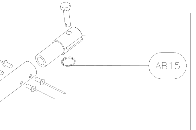 AB15 – Central jury struts (X-Air) spare part diagram