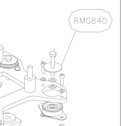 RM0840 – Keel front part (X-Air) spare part diagram