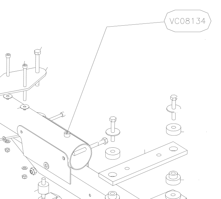 VC08134 – Keel front part (X-Air) spare part diagram