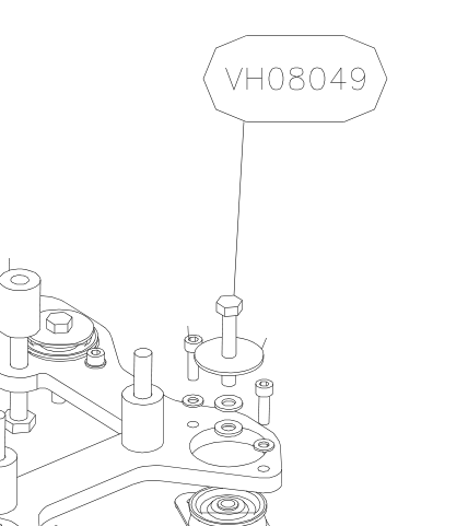 VH08049 – Keel front part (X-Air) spare part diagram