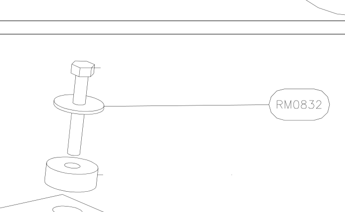 RM0832 – Keel front part (X-Air F Gumnam) spare part diagram